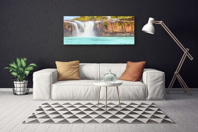 Obraz na plátně Vodopád Jezero Krajina