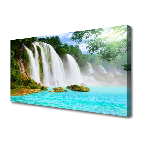 Obraz na plátně Vodopád Jezero Příroda