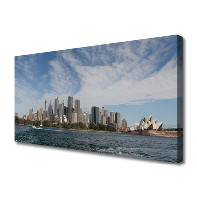 Obraz na plátně Město Moře Domy Sydney