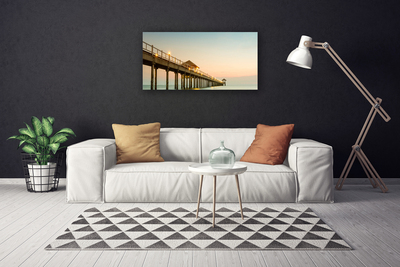 Obraz na plátně Most Moře Architektura