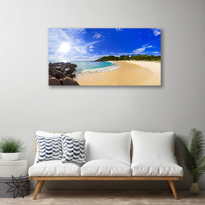 Obraz na plátně Slunce Moře Pláž Krajina
