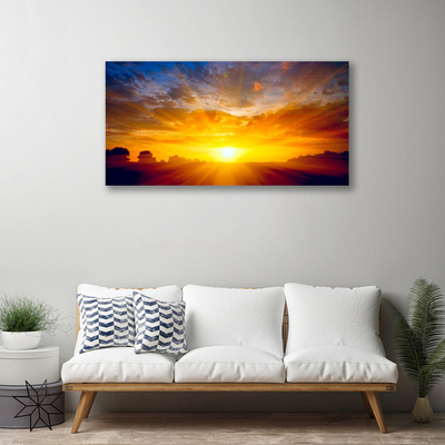 Obraz na plátně Slunce Nebe Krajina