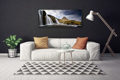 Obraz na plátně Vodopád Hory Krajina