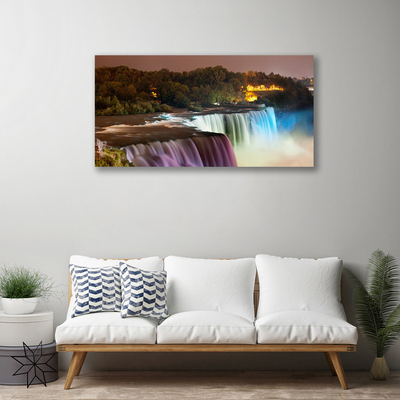 Obraz na plátně Les Vodopád Příroda