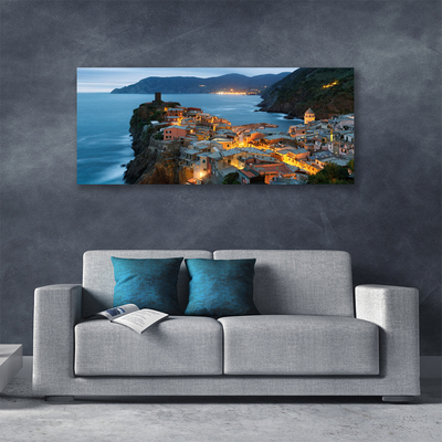 Obraz na plátně Moře Město Hory Krajina