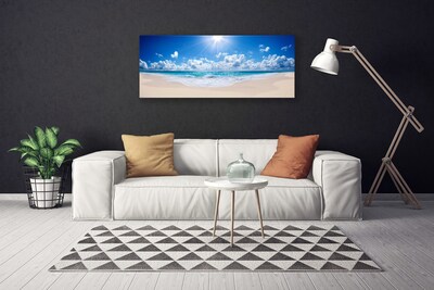 Obraz na plátně Pláž Moře Slunce Krajina