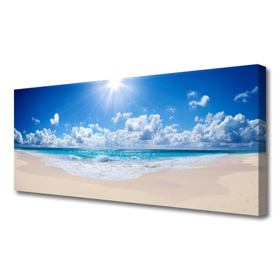 Obraz na plátně Pláž Moře Slunce Krajina