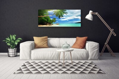 Obraz na plátně Palma Pláž Moře Krajina