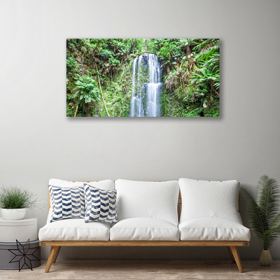 Obraz na plátně Vodopád Stromy Příroda
