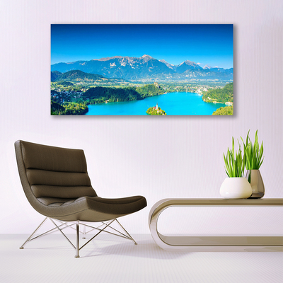 Obraz na plátně Hora Jezero Krajina