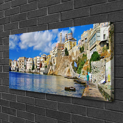 Obraz na plátně Město Moře architektura
