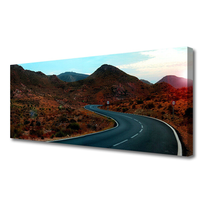 Obraz na plátně Cesta Hory Poušť
