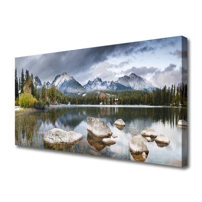Obraz na plátně Jezero Hory Les Krajina