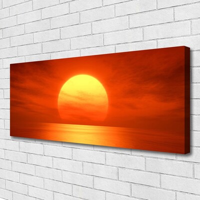 Obraz na plátně Západ Slunce Moře