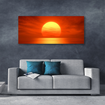 Obraz na plátně Západ Slunce Moře