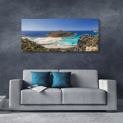 Obraz na plátně Ostrov Moře Pláž Hory