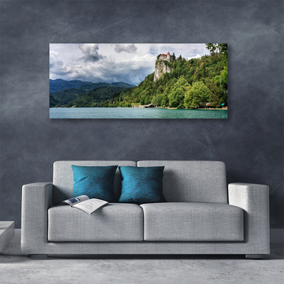 Obraz na plátně Zámek v Horách Les Krajina