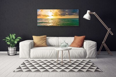 Obraz na plátně Moře Západ Slunce