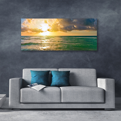 Obraz na plátně Moře Západ Slunce