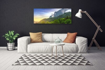 Obraz na plátně Zámek v Horách Les Krajina