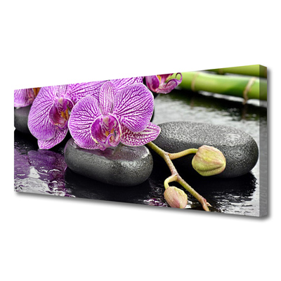 Obraz na plátně Kameny Zen Orchidej Lázně