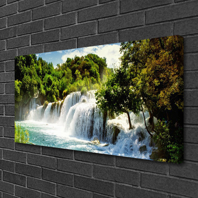 Obraz na plátně Vodopád Příroda Les