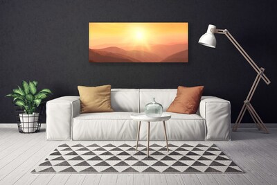 Obraz na plátně Slunce Hory Krajina