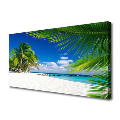 Obraz na plátně Tropická Pláž Moře Výhled