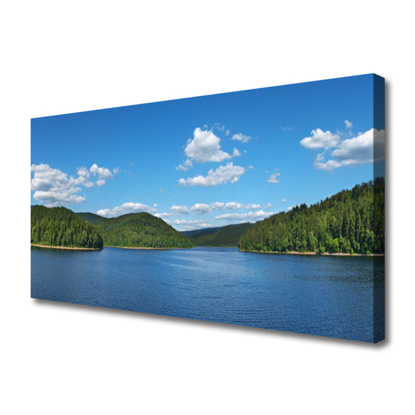Obraz na plátně Jezero Les Krajina