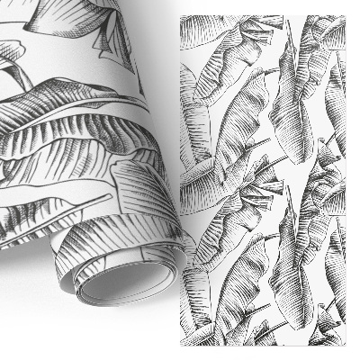 Tapeta na nábytek s motivem banánových listů