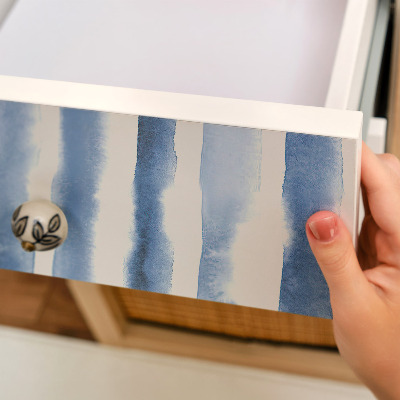 Samolepící tapeta na nábytek Modré pruhy