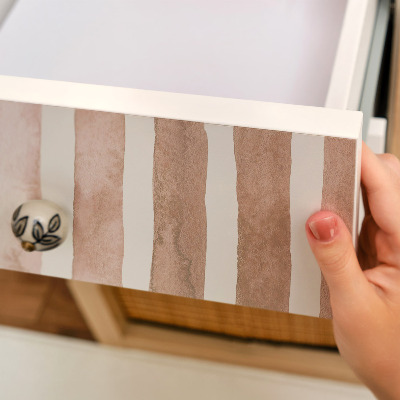 Samolepka na nábytek Béžové pruhy