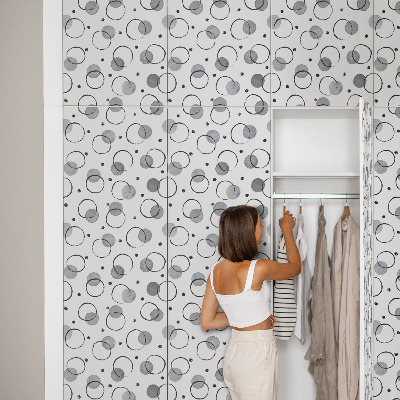 Nálepka na nábytek Kreativní kruhy