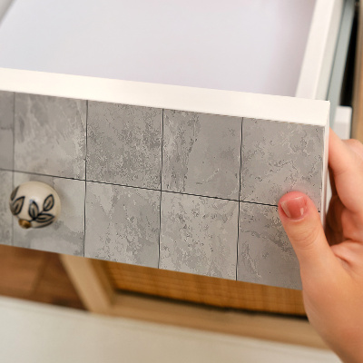 Samolepka na nábytek Šedé dlaždice