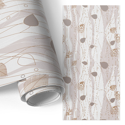 Fólie na nábytek s listovým vzorem