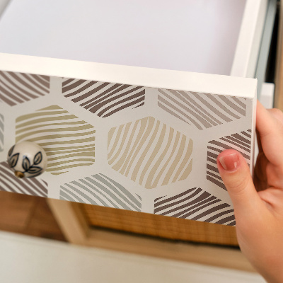 Nálepka na nábytek Šestiúhelníková mozaika