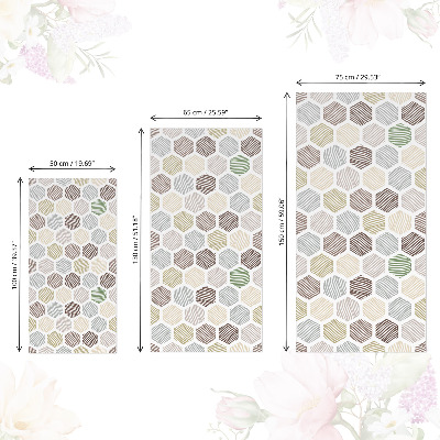 Nálepka na nábytek Šestiúhelníková mozaika