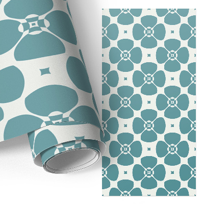 Tapeta na nábytek s květinovým geometrickým motivem