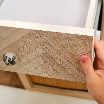 Samolepící tapeta na nábytek Dřevěná rybí kost