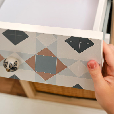 Tapeta na skříň Geometrická kompozice