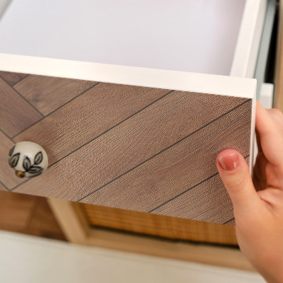 Nálepka na nábytek Dřevěná rybí kost