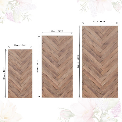 Nálepka na nábytek Dřevěná rybí kost