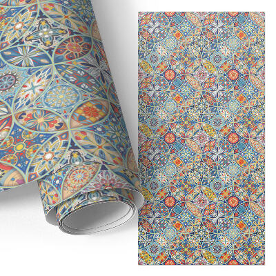 Tapeta na nábytek s barevným mozaikovým vzorem