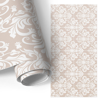 Samolepící tapeta na nábytek se symetrickým motivem rostlin