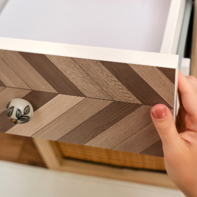 Tapeta na skříň Dřevěná rybí kost