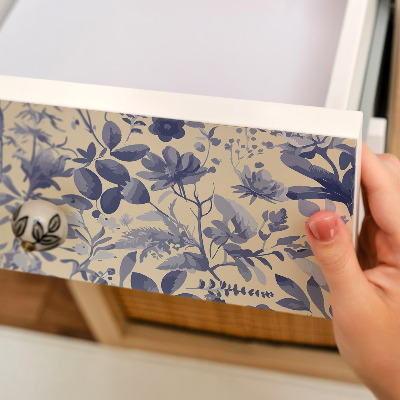 Samolepící tapeta na nábytek Květinový vzor