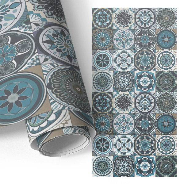 Tapeta na skříň Mandala dlaždice