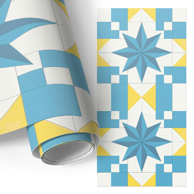 Tapeta na skříň s motivem modrých hvězd