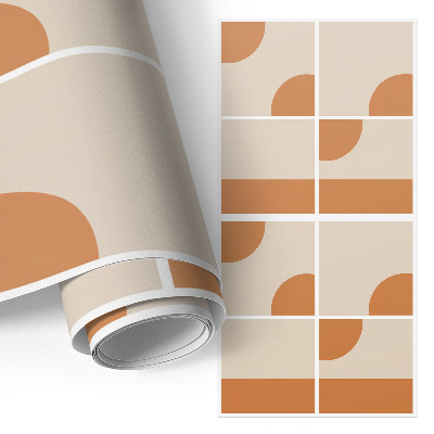 Samolepka na nábytek s vintage tvary