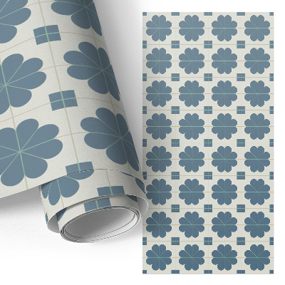 Nálepka na nábytek s květinovým geometrickým motivem